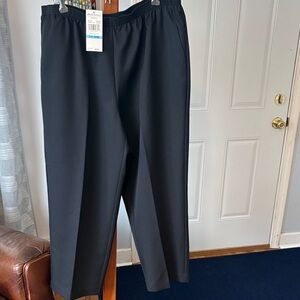 Alfred Dunner Black Women's Pull-On Dress Pants